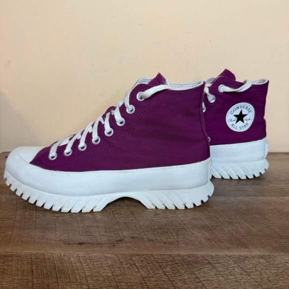 Converse Run Star Hike lugged 2.0 Sneakers A03701C mystic orchard Women’s 8.5 - Picture 4 of 8